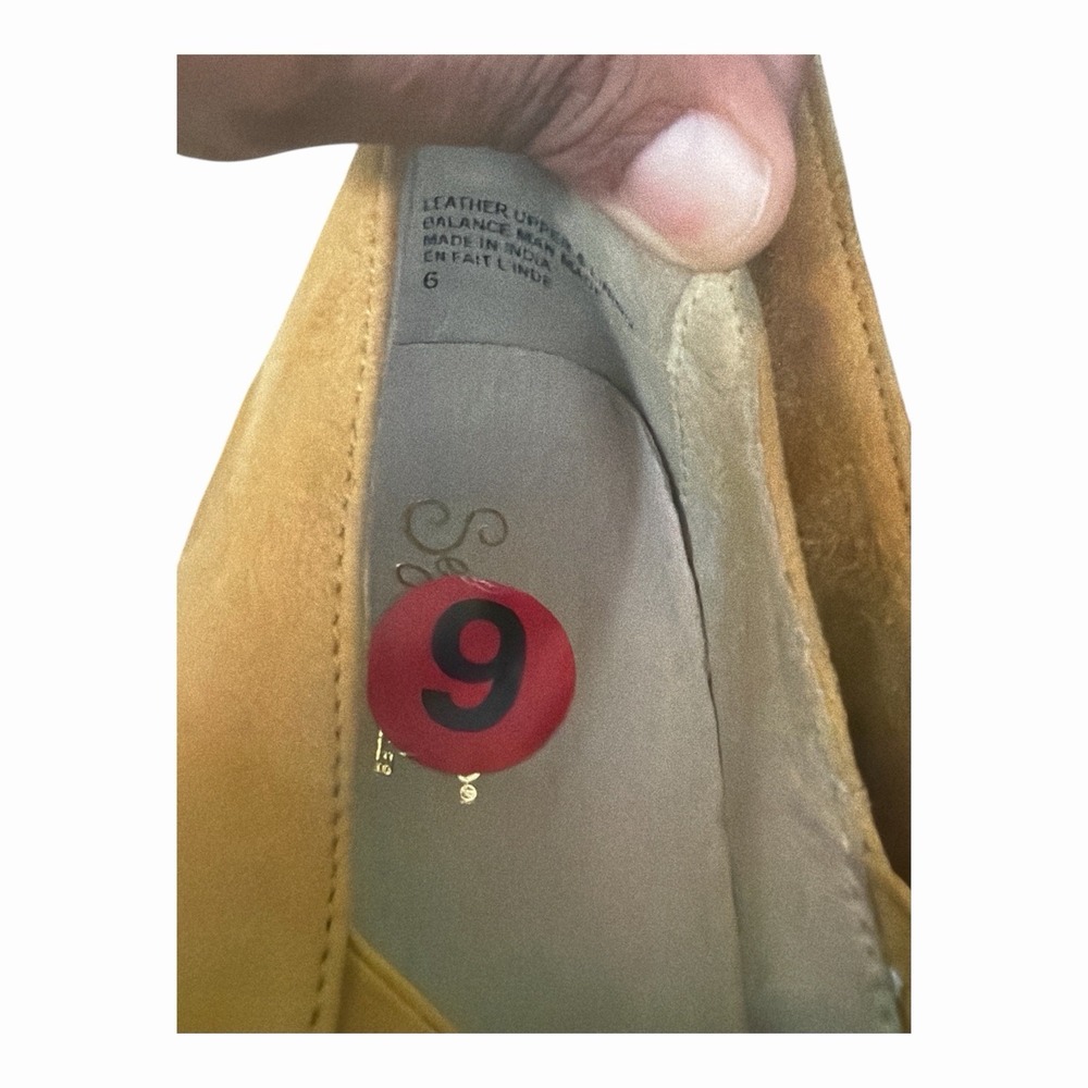 Seychelles Quake Mustard Yellow Suede Ruffle Slip On Platform Sneakers Women's 6 - Picture 8 of 10